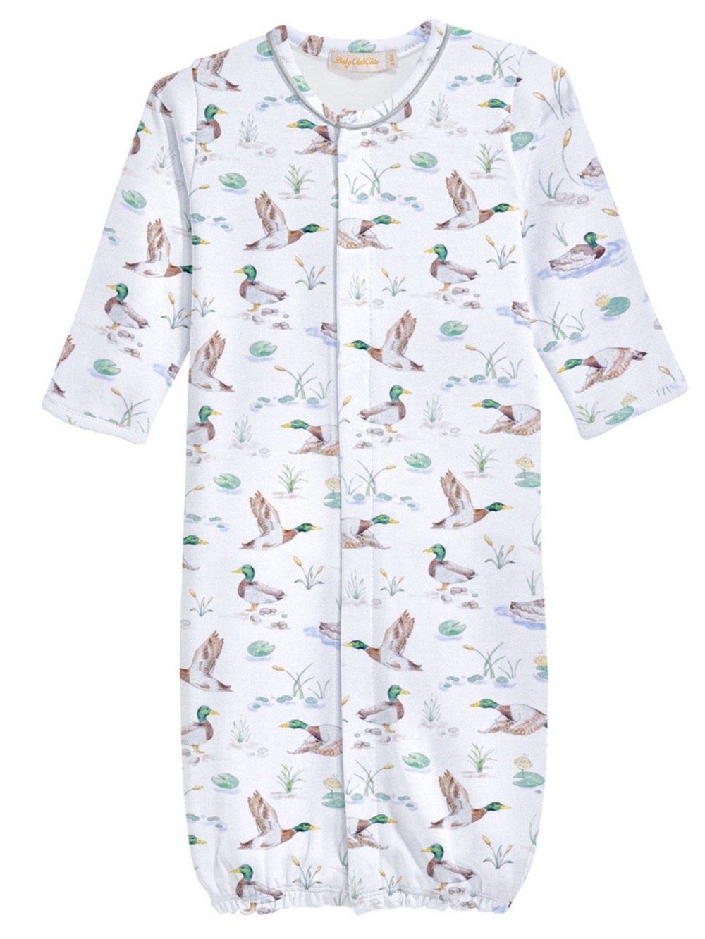 Baby Club Chic Mallard Watercolor Converter Gown Preemie
